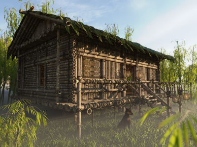 A realistic 3D environment scene for games and Films