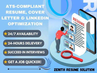 Professional ATS-Compliant Resume/CV, Cover Letter & Linkedin Optimization