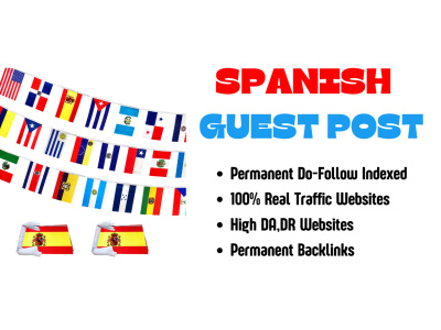 Guest Post Service on High DA Spanish Websites, Outreach & Backlinks.