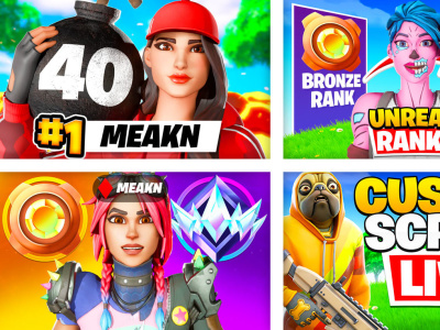 Desing you a amazing 3d fortnite thumbnail