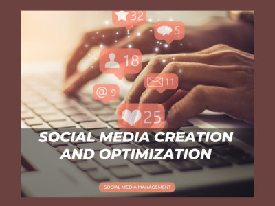A newly created and fully optimized social media account.