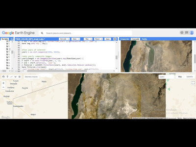 A Gif animation using Google Earth Engine, GIS and Remote Sensing