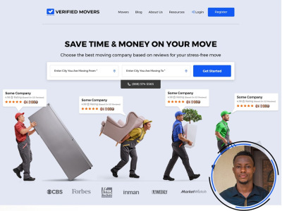 Logistics website, trucking, dispatch, freight, moving company website
