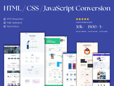 Any design coded in fully Responsive HTML/ CSS/ JavaScript Template ...