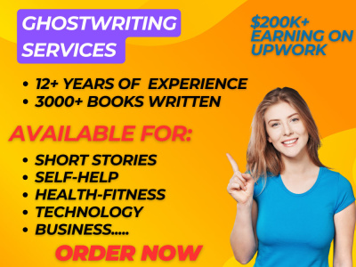 Ghostwrite your non fiction book or ebook/Ghostwriting/Ebook writing