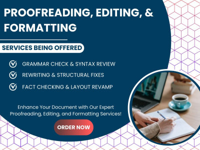 Fast & Professional Proofreading, Editing, and Formatting Services.