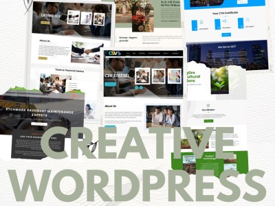 A creative, modern and responsive WordPress website | Upwork