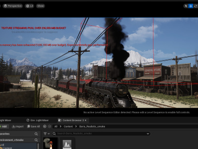 A realistic looking Smoke VFX for Unreal engine project game or Movie