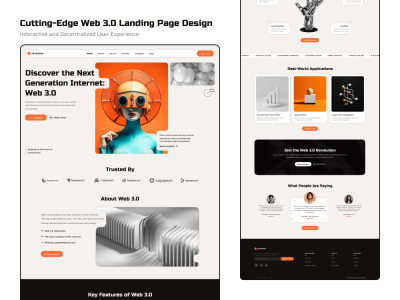 A stunning, responsive UI/UX Design for your landing page | Upwork