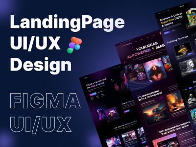 Modern professional UI UX landing page design | Upwork