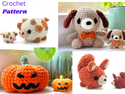 An amigurumi crochet pattern translation on Etsy with instructional videos