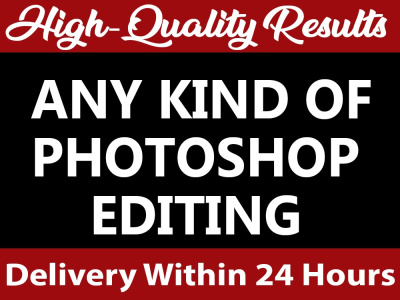 Photoshop Editing, Remove Background, Photo Retouching, Resizing