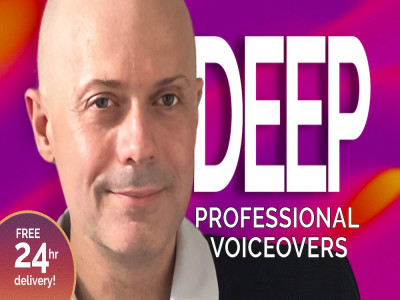 Deep commercial epic american male voice over actor tv radio promo