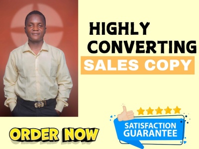 A highly converting sales copy