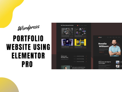 Professional Portfolio Website in WordPress using Elementor Pro