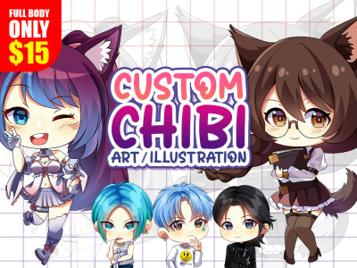 Unique chibi drawing ! fun and cute anime style