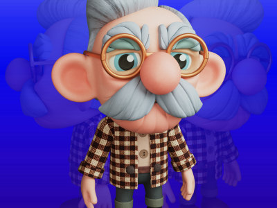 A rigged cartoon character or animal for your games, apps, or videos