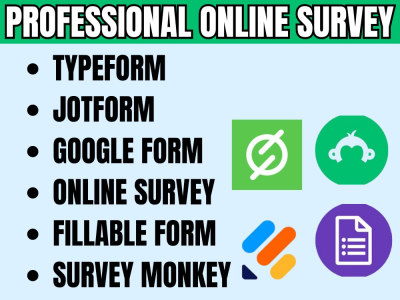 Online survey google form jotform survey monkey typeform survey planet