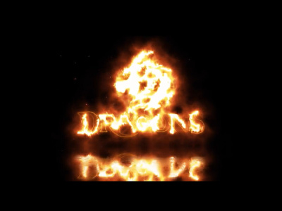 Animate 3d logo intro with dragon fire reveal, cgi and vfx, holographics