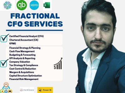 Fractional CFO Services, Financial Modeling, Projections, Bookkeeping