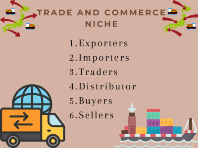 Trade And Commerce Niche Leads - Exporters, Importers, Buyers, Sellers.