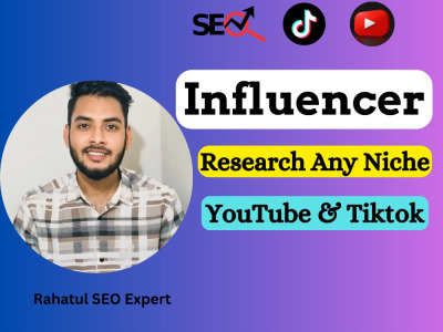 YouTube Influencer Research and Find TikTok Influencer Any Niche