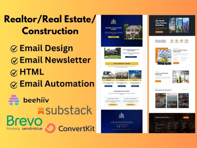 Responsive Email template design for Realtors/Real Estate/Construction ...