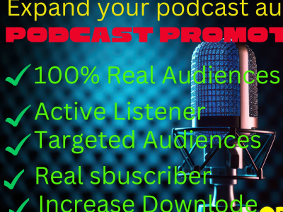 Organic Apple podcast Promotion for huge Downloads and Ratings