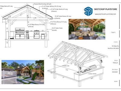 Detailed Site Plans, Section cuts and 3D