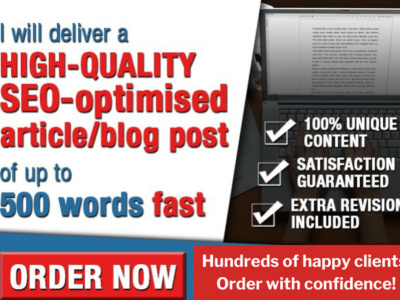A great manually written article with basic SEO/keywords used