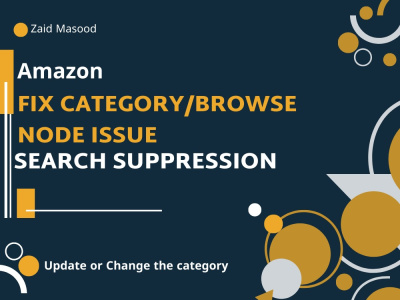 Fixed Amazon Listing Category issue or Change it and Fix Suppressed Listing