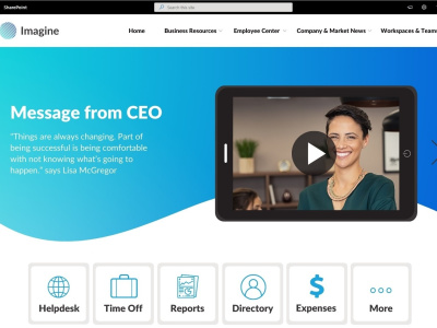 Employee portal/company portal website in google Sites, intranet website