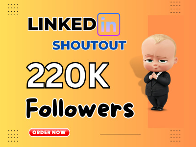 LinkedIn Post or link shoutout with 220k followers, promotion, marketing
