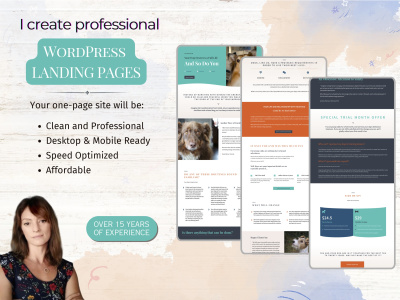 A Clean, Professional Wordpress Landing Page | Upwork