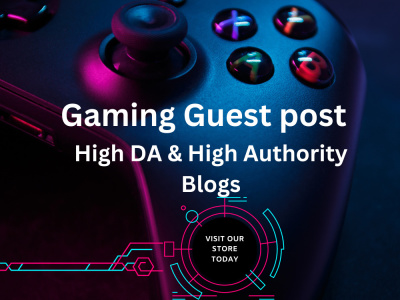 A Gaming guest post on high authority Gaming blogs