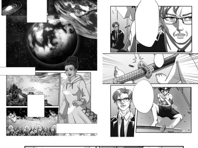 A high quality manga illustrations