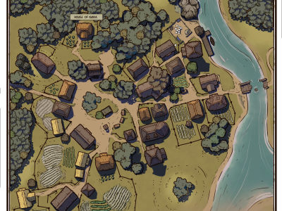 A world map, tiles, assets for your game