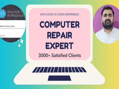 Repair and fix your windows mac computer laptop desktop pc remotely