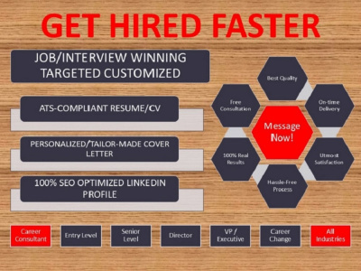 Executive HR & ATS CV/Resume, Cover Letter, LinkedIn Optimization Services