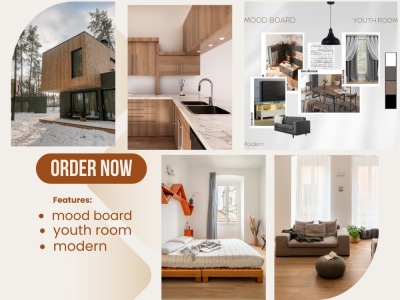 An amazing custom mood board that will highlight the space!