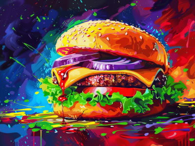 A food pop art