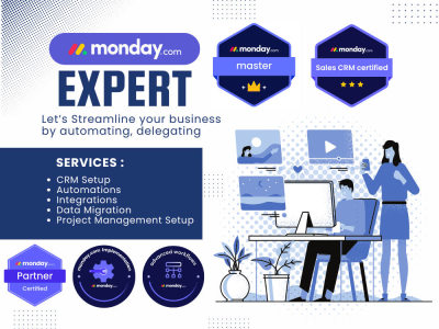 Monday.com CRM, Project Management setup automations by Certified Expert