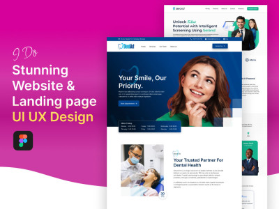 Website UI/UX design, web UI landing page or mobile UI design in Figma ...