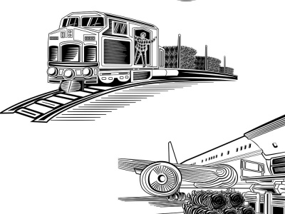 Neat vector line art infographic illustration