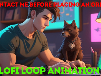 I will make lofi loop animation lofi video for any social media