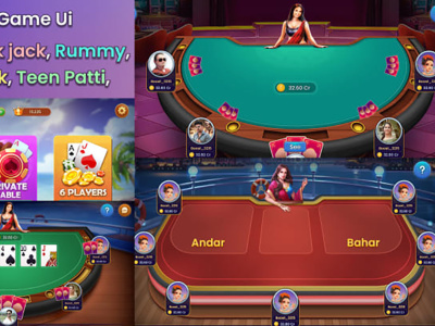 Design a professional rummy game UI UX design((Multigaming Platform ...