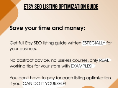 Etsy SEO listing optimization guide, Etsy SEO masterClass with feedback