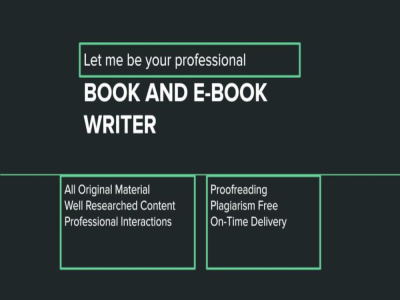 Mystery, Thriller, Horror, Comedy Ghostwriting, ebook writer, book writer