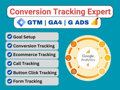 Ga4 setup, google analytics 4, Ecommerce tracking Expert via GTM