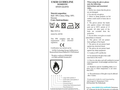 Manual compliance check plus statements that need to be in the manual